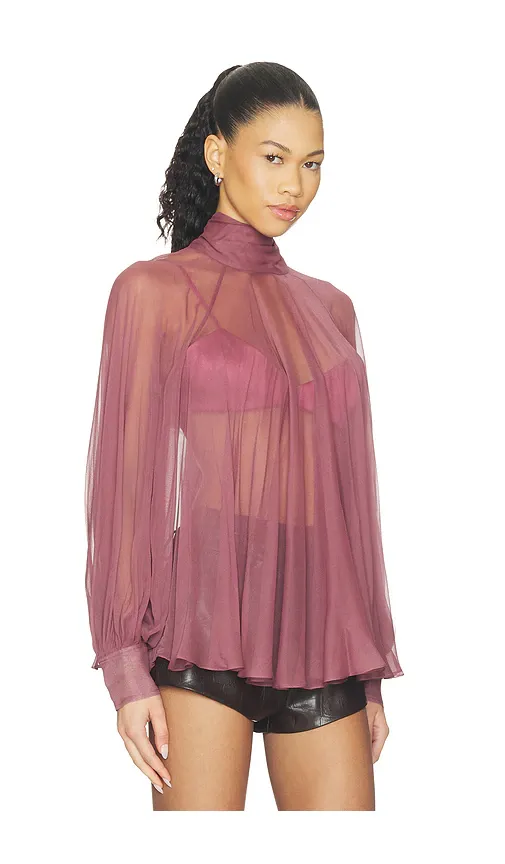 PRABAL GURUNG Sheer Top | Thumbnail 2 PRABAL GURUNG Sheer Top | Thumbnail 2