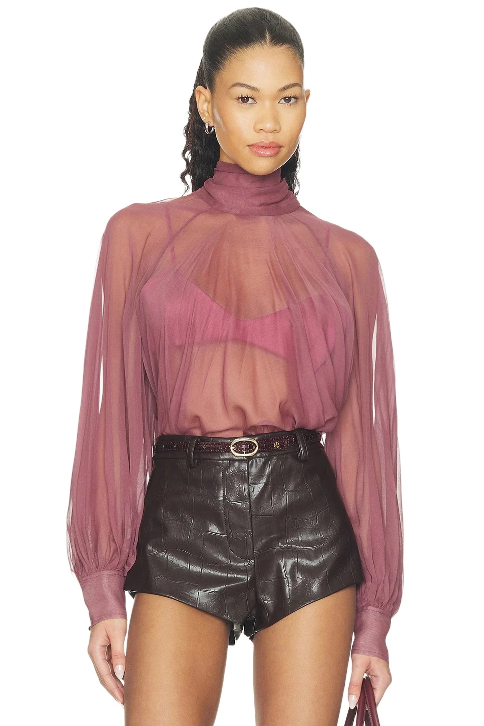 PRABAL GURUNG Sheer Top