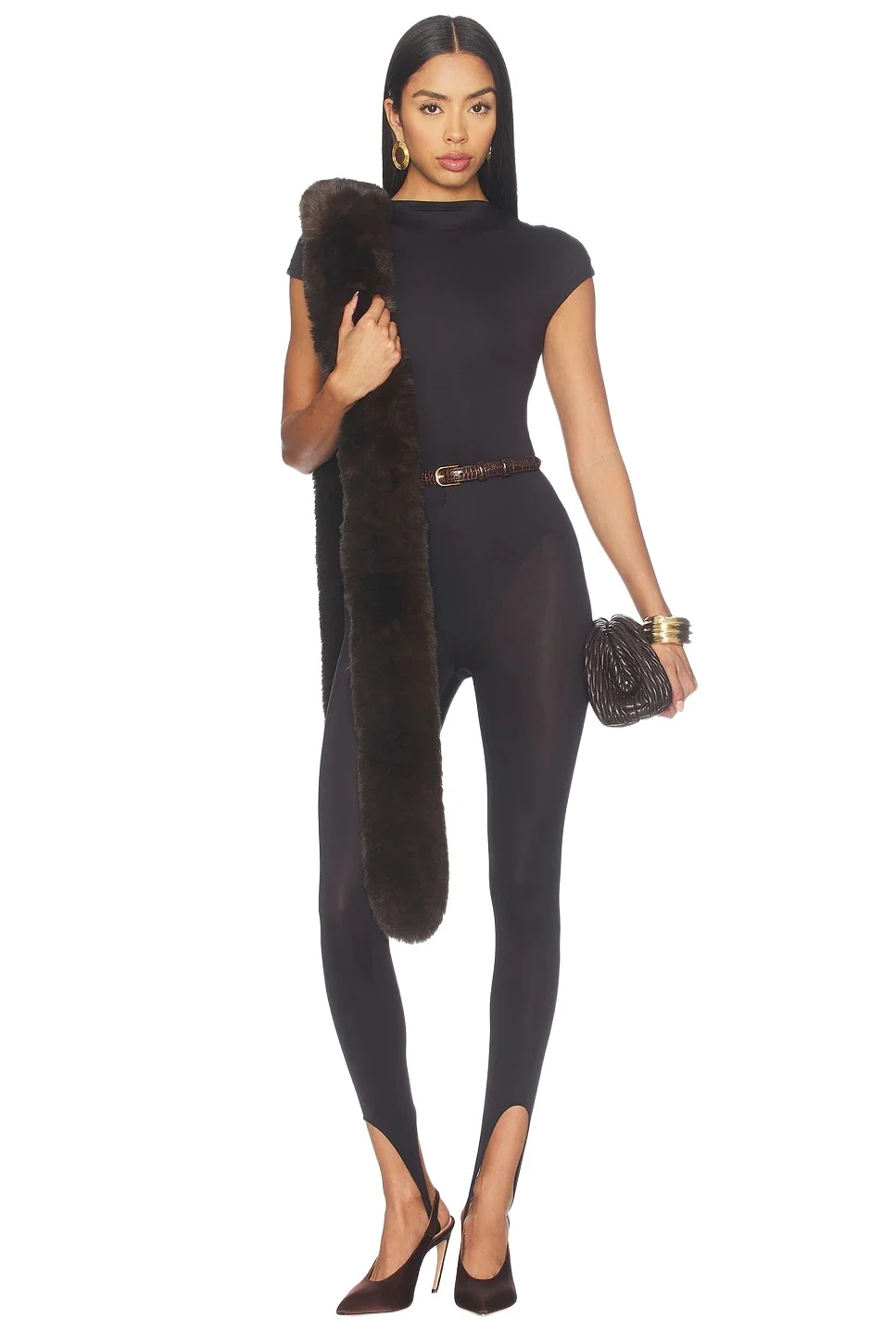 EAVES X Blake Evin Helga Faux Fur Scarf