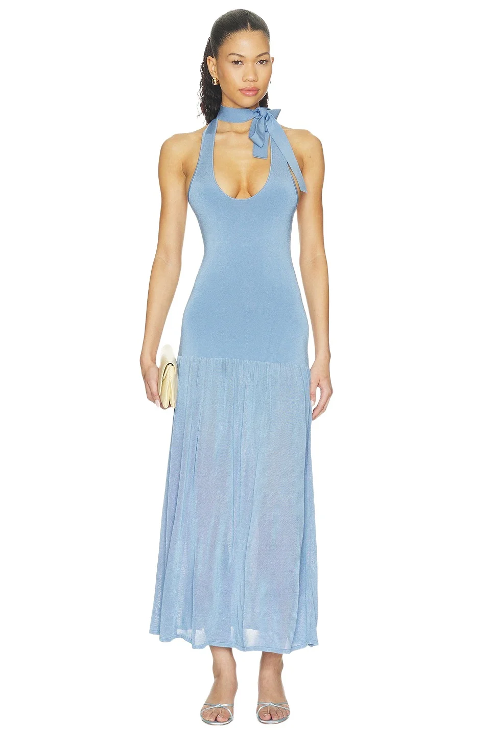 Zimmermann Fairlight Tie Halter Dress