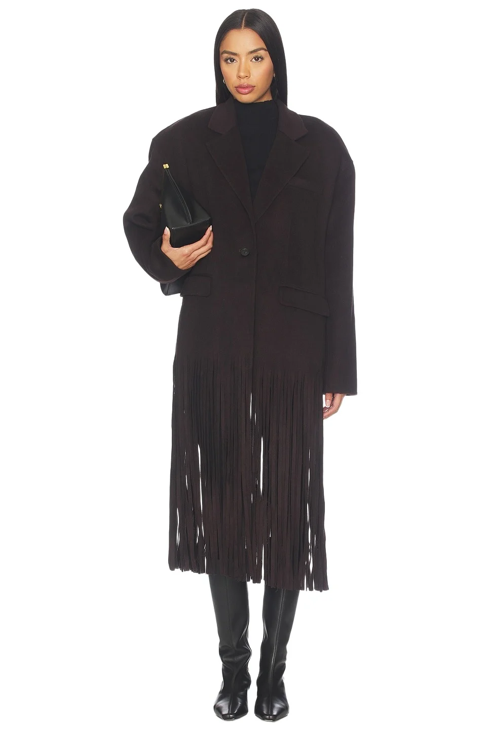 x Blake Evin Niko Wool Fringe Blazer