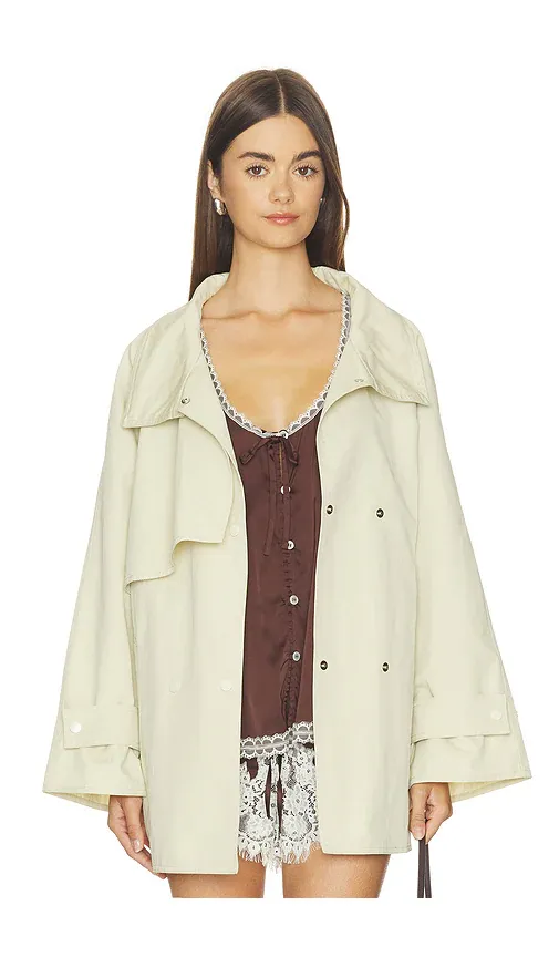 Cubic London Short Length Belted Trench Coat | Thumbnail 2 Cubic London Short Length Belted Trench Coat | Thumbnail 2