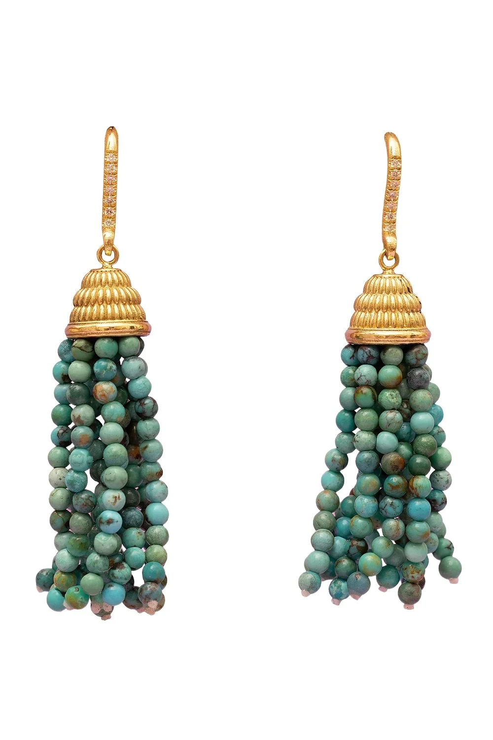 Turquoise Tassel Earrings Turquoise Tassel Earrings