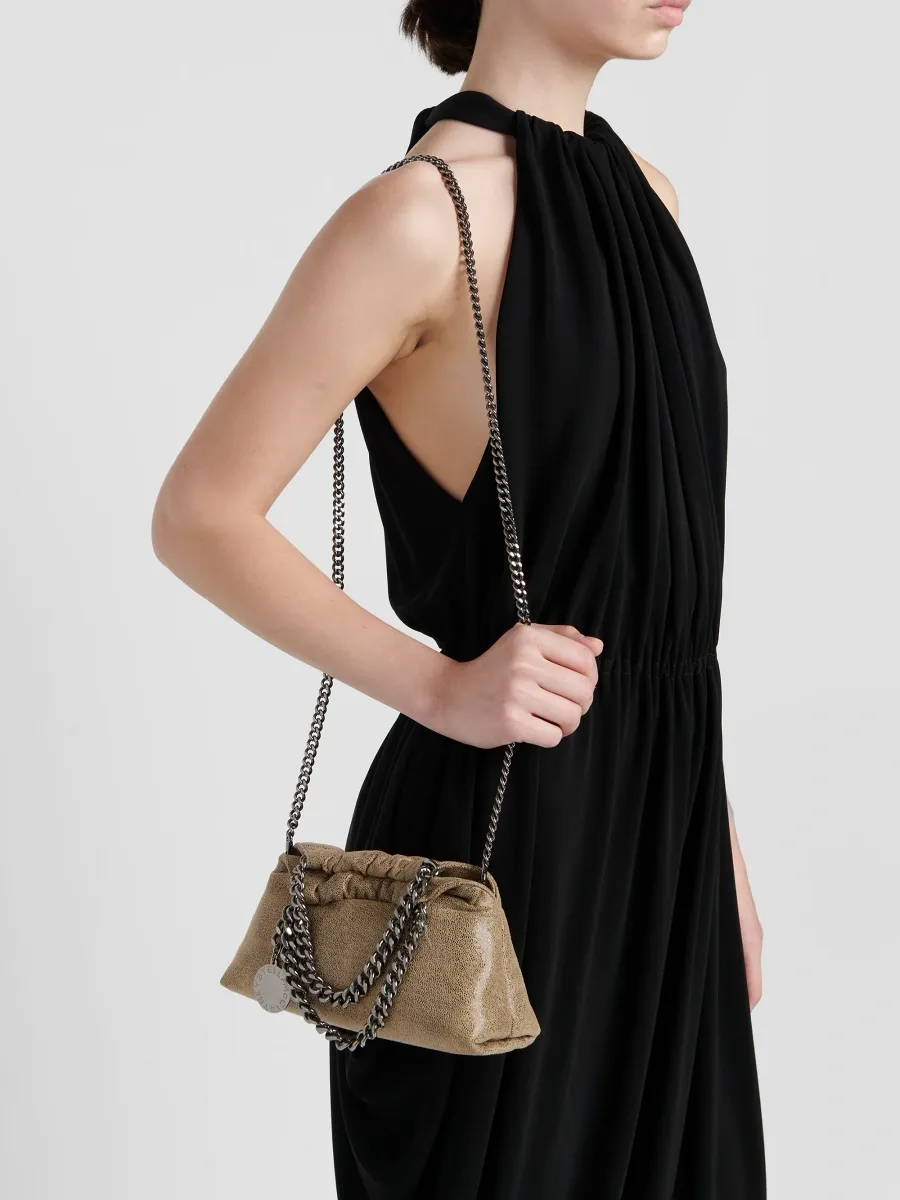 Stella McCartney Women's Falabella Tiny Faux Dotted Chamois Top Handle Bag | Thumbnail 2 Stella McCartney Women's Falabella Tiny Faux Dotted Chamois Top Handle Bag | Thumbnail 2