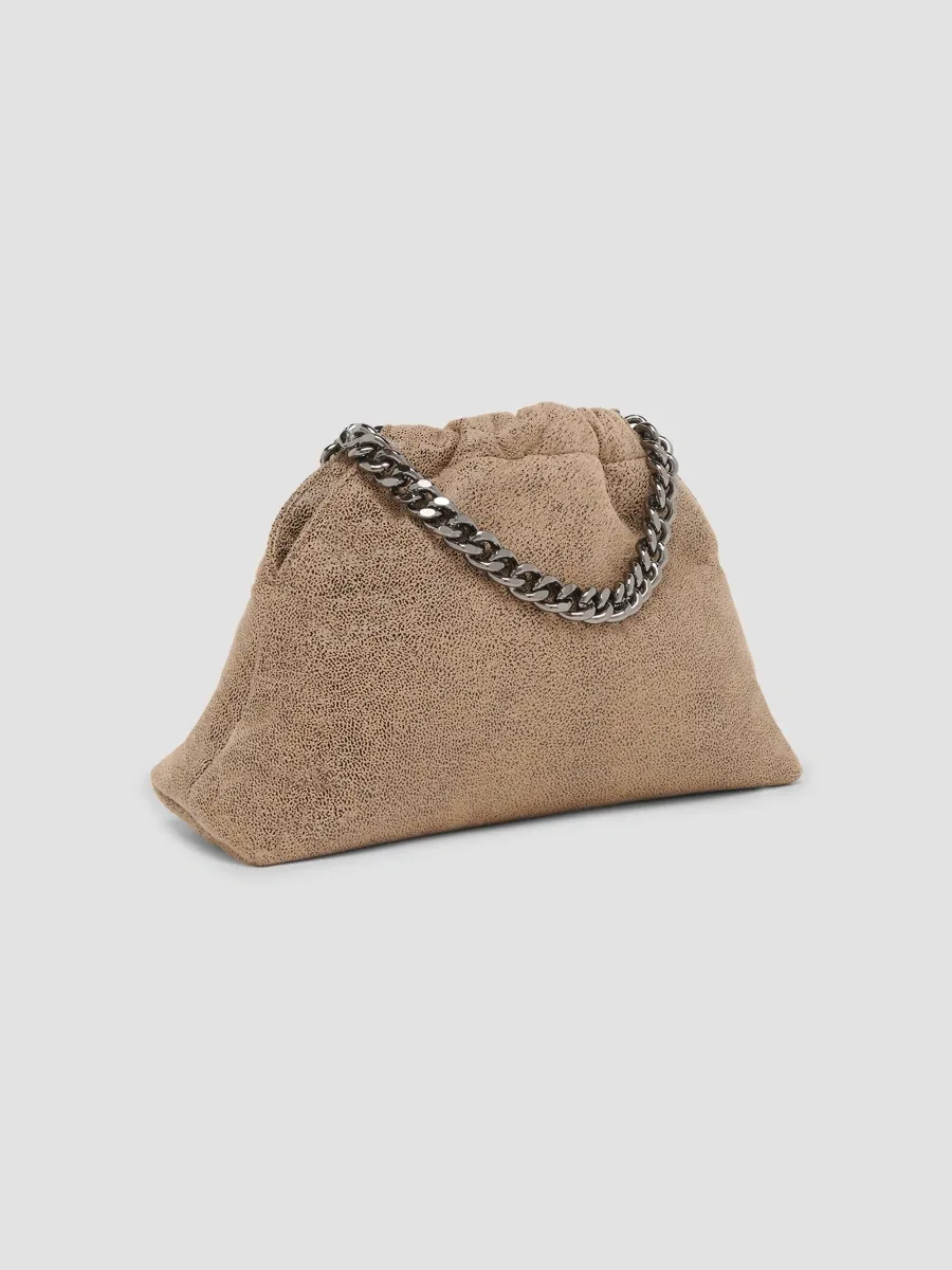 Stella McCartney Women's Falabella Tiny Faux Dotted Chamois Top Handle Bag | Thumbnail 3 Stella McCartney Women's Falabella Tiny Faux Dotted Chamois Top Handle Bag | Thumbnail 3