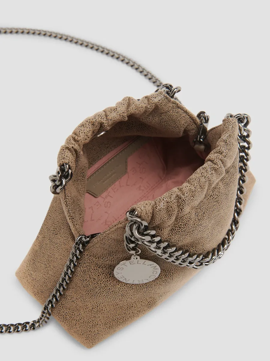 Stella McCartney Women's Falabella Tiny Faux Dotted Chamois Top Handle Bag | Thumbnail 4 Stella McCartney Women's Falabella Tiny Faux Dotted Chamois Top Handle Bag | Thumbnail 4