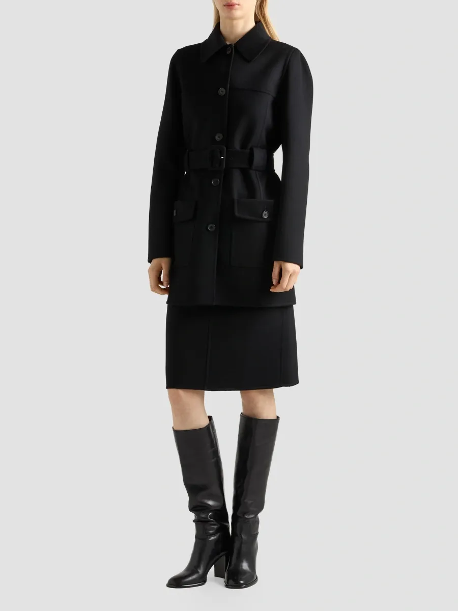 Prada Women's Single-Breasted Double Cloth Caban Jacket | Thumbnail 2