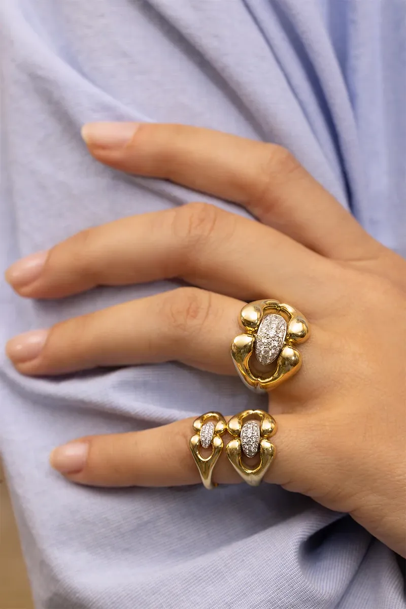 Jenna Blake Diamond Small Nautical Ring | Thumbnail 2 Jenna Blake Diamond Small Nautical Ring | Thumbnail 2