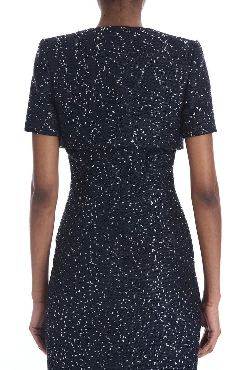 Oscar de la Renta Short Sleeve Sequin Tweed Cape | Thumbnail 6 Oscar de la Renta Short Sleeve Sequin Tweed Cape | Thumbnail 6