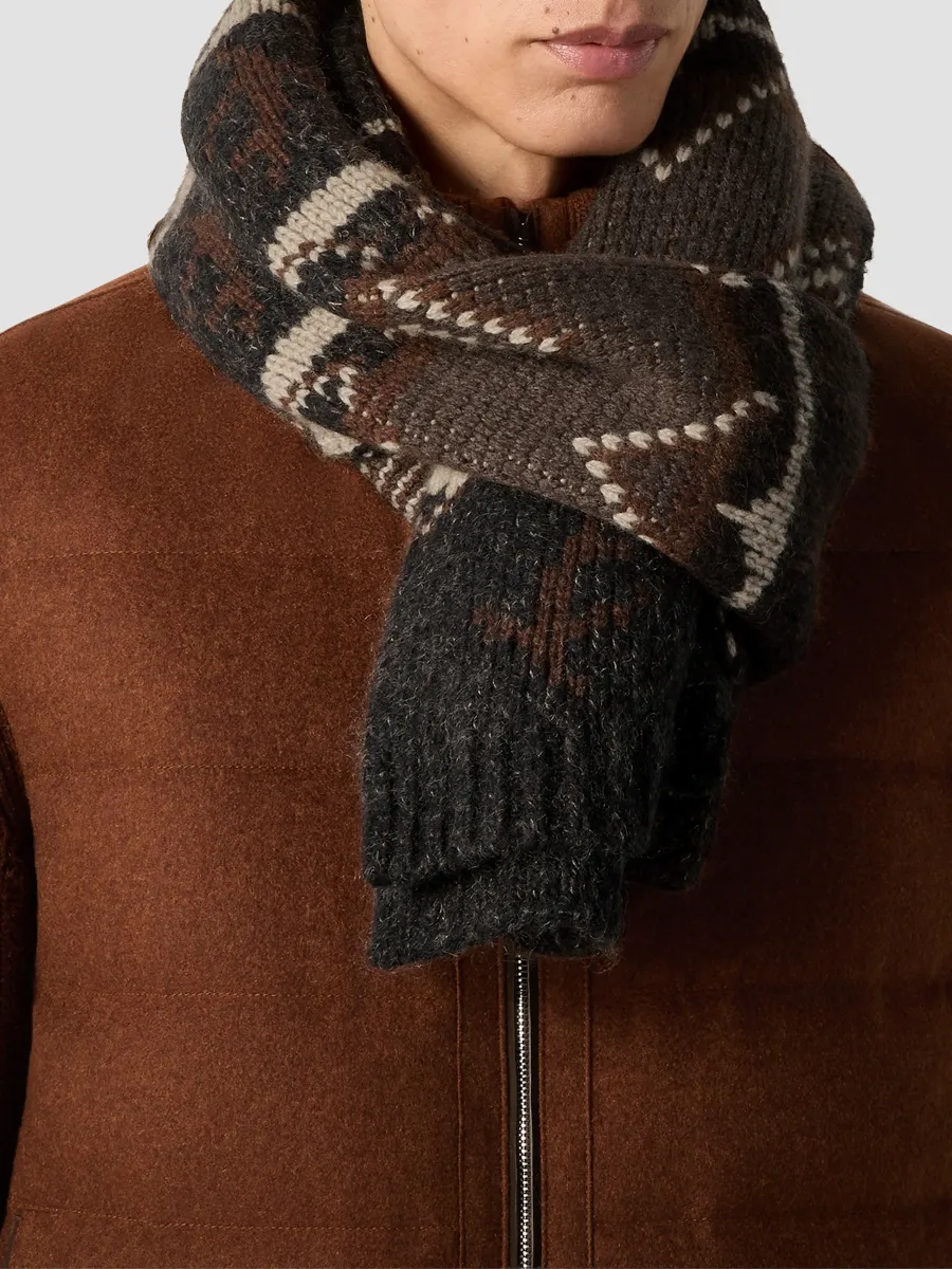 Zegna Men's Cashmere Blend Scarf | Thumbnail 2 Zegna Men's Cashmere Blend Scarf | Thumbnail 2