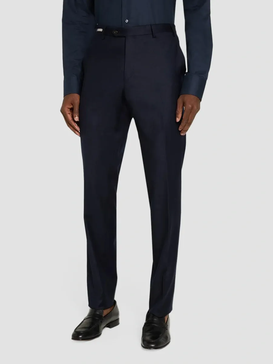 CORNELIANI Men's Stretch-Wool Flannel Pants | Thumbnail 4 CORNELIANI Men's Stretch-Wool Flannel Pants | Thumbnail 4
