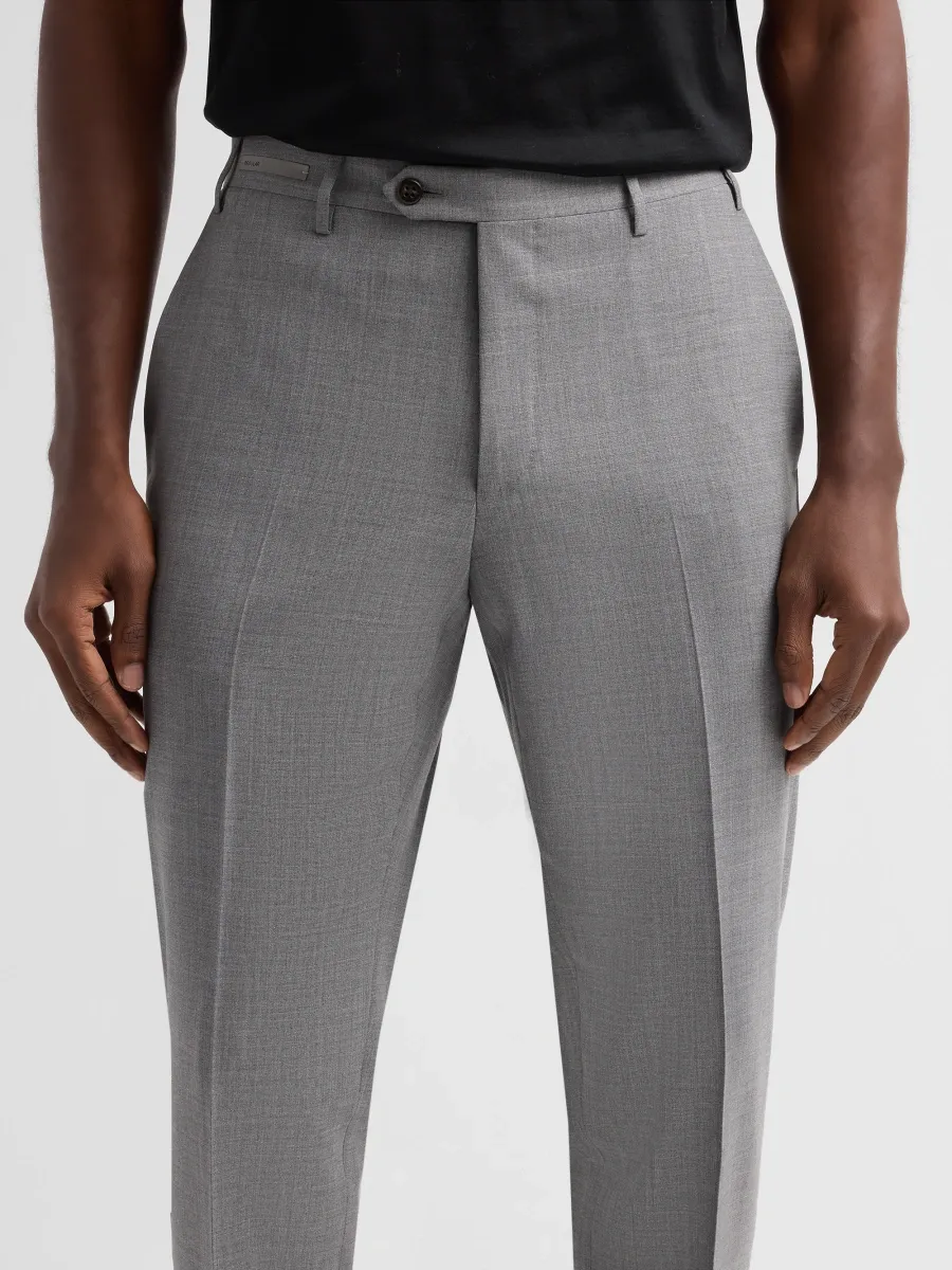 CORNELIANI Men's Stretch-Wool Crease-Front Pants | Thumbnail 5 CORNELIANI Men's Stretch-Wool Crease-Front Pants | Thumbnail 5