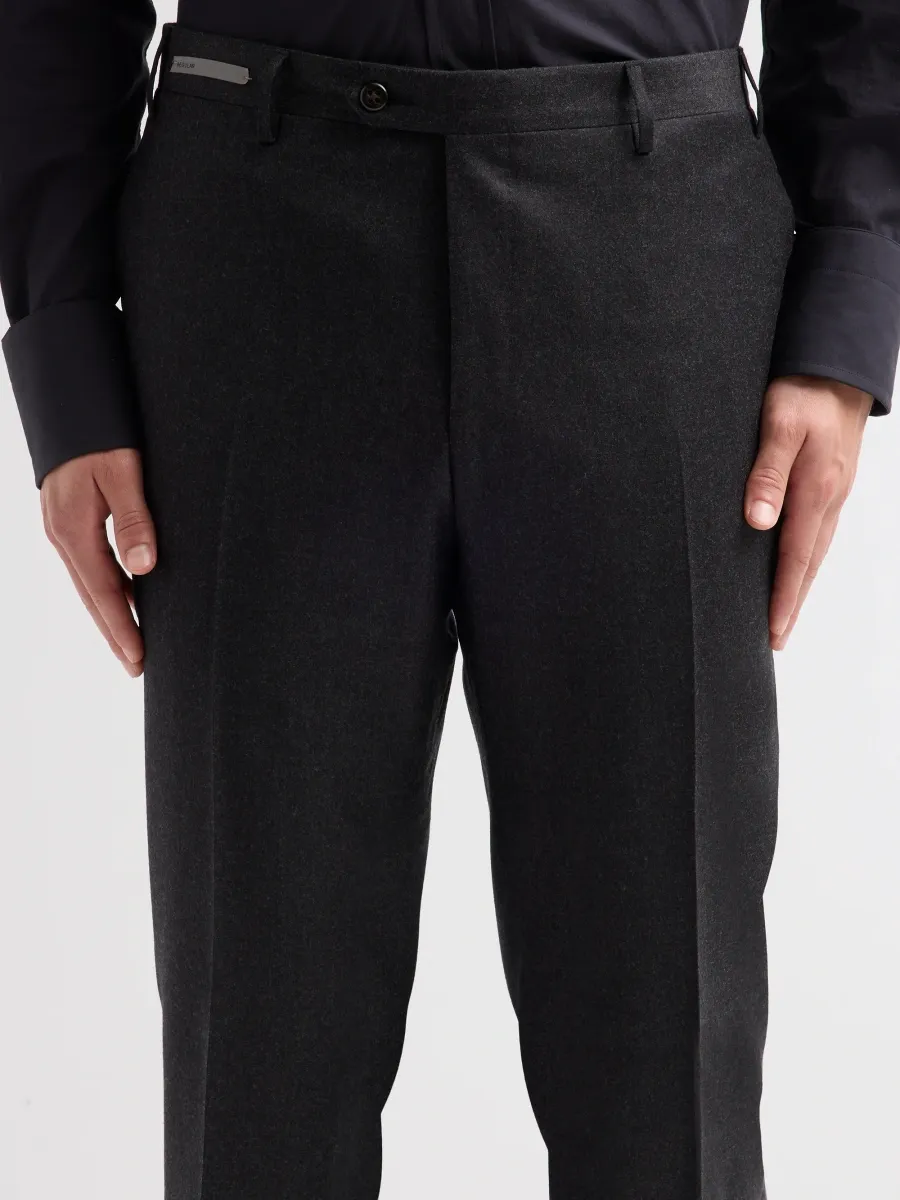 CORNELIANI Men's Stretch-Wool Flannel Pants | Thumbnail 5 CORNELIANI Men's Stretch-Wool Flannel Pants | Thumbnail 5
