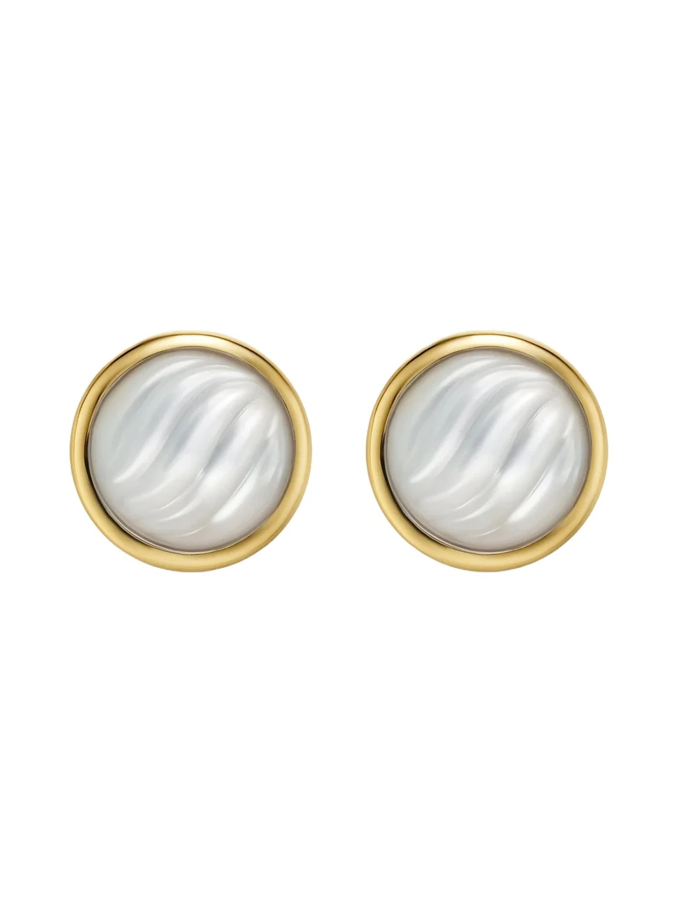 David Yurman Women's Sculpted Cable Stud Earrings in 18K Yellow Gold | Thumbnail 1 David Yurman Women's Sculpted Cable Stud Earrings in 18K Yellow Gold | Thumbnail 1
