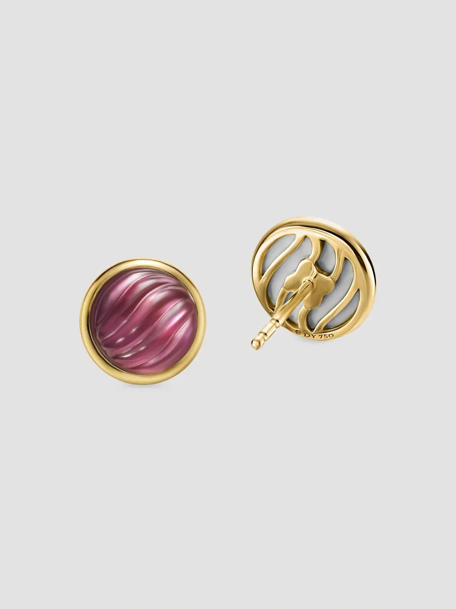David Yurman Women's Sculpted Cable Stud Earrings in 18K Yellow Gold | Thumbnail 2 David Yurman Women's Sculpted Cable Stud Earrings in 18K Yellow Gold | Thumbnail 2