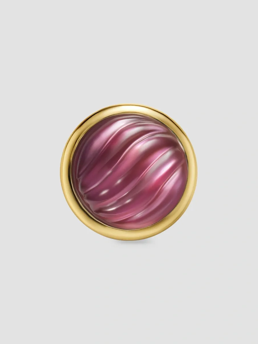 David Yurman Women's Sculpted Cable Stud Earrings in 18K Yellow Gold | Thumbnail 3 David Yurman Women's Sculpted Cable Stud Earrings in 18K Yellow Gold | Thumbnail 3