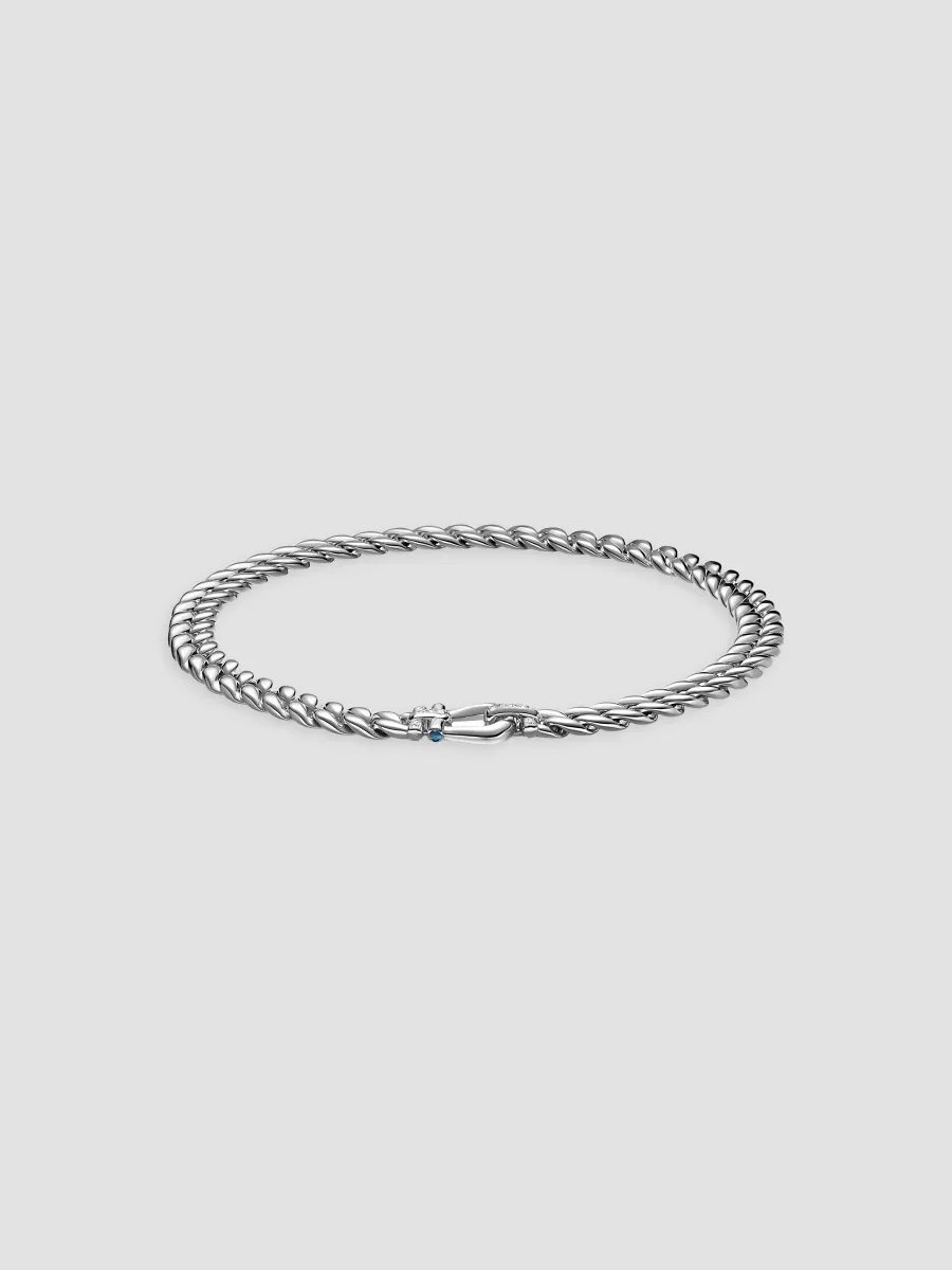 David Yurman Women's Thoroughbred Buckle Curb Chain Necklace in Sterling Silver - Silver | Thumbnail 2