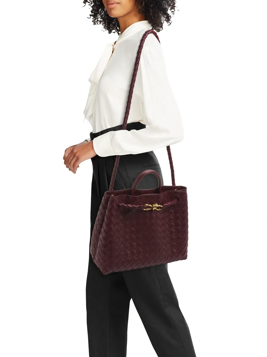 Bottega Veneta Women's Andiamo Medium Intrecciato-Leather Top-Handle Bag | Thumbnail 2 Bottega Veneta Women's Andiamo Medium Intrecciato-Leather Top-Handle Bag | Thumbnail 2