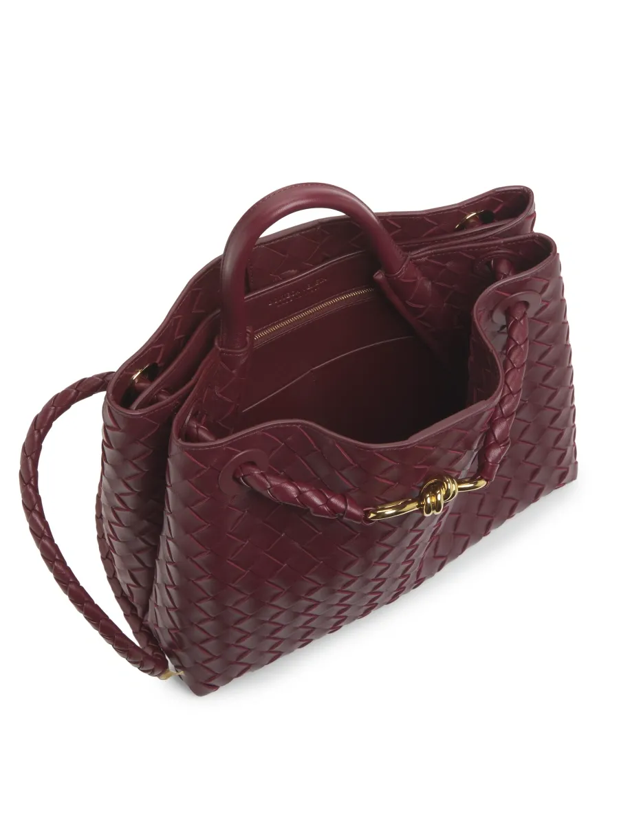 Bottega Veneta Women's Andiamo Medium Intrecciato-Leather Top-Handle Bag | Thumbnail 4 Bottega Veneta Women's Andiamo Medium Intrecciato-Leather Top-Handle Bag | Thumbnail 4