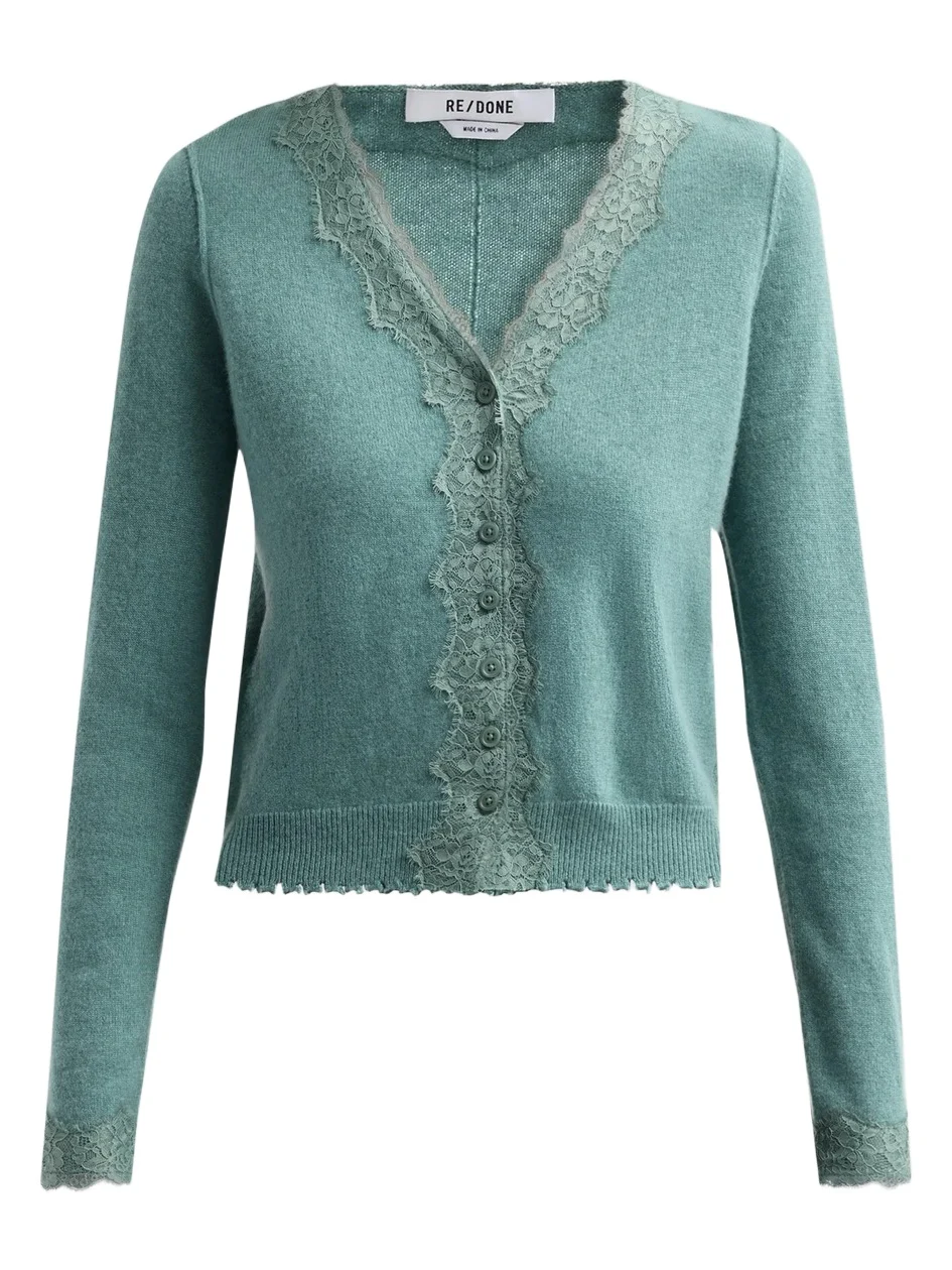 RE/DONE Women's Ruby Cashmere Cardigan | Thumbnail 1 RE/DONE Women's Ruby Cashmere Cardigan | Thumbnail 1