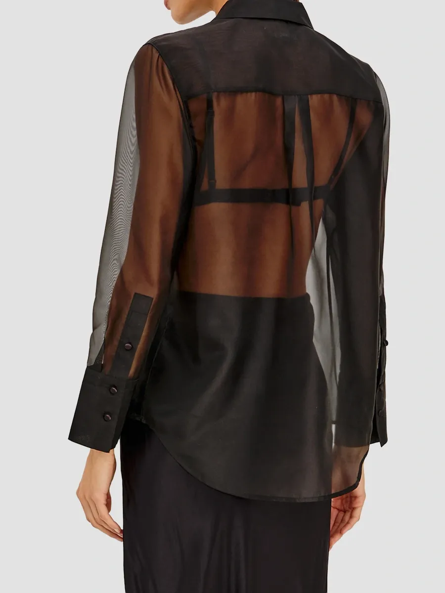 RAILS Women's Bretton Organza Tuxedo Shirt | Thumbnail 3 RAILS Women's Bretton Organza Tuxedo Shirt | Thumbnail 3