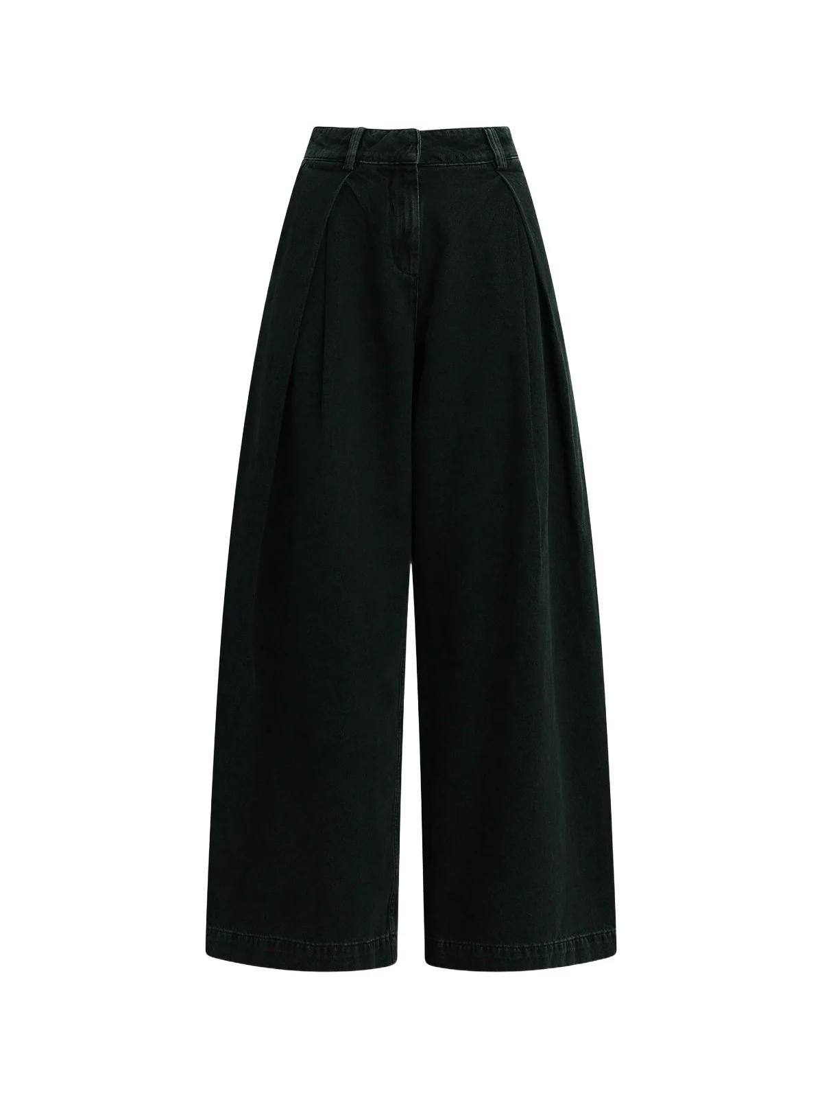 Women's The Petite Pleats For Days High-Rise Wide-Leg Jeans