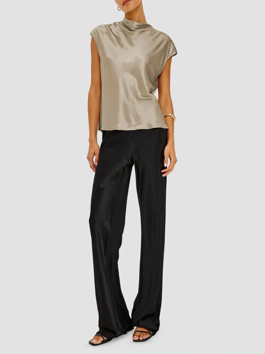 RAILS Women's Loretta Satin Cowlneck Blouse | Thumbnail 2 RAILS Women's Loretta Satin Cowlneck Blouse | Thumbnail 2