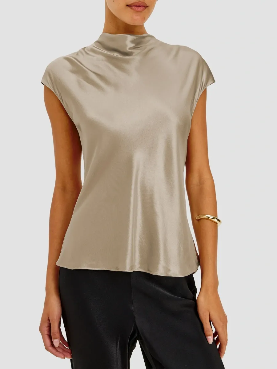 RAILS Women's Loretta Satin Cowlneck Blouse | Thumbnail 3 RAILS Women's Loretta Satin Cowlneck Blouse | Thumbnail 3