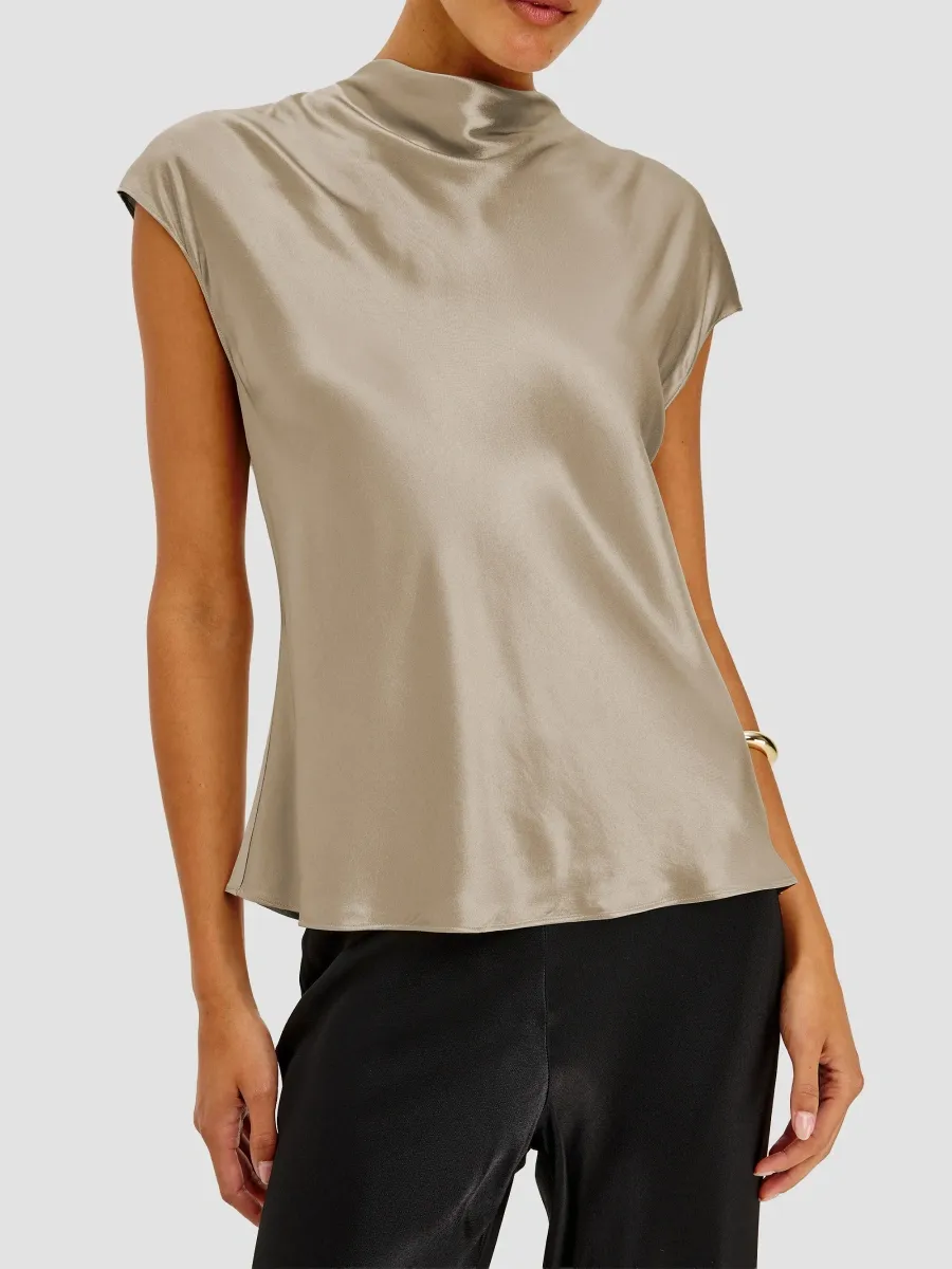 RAILS Women's Loretta Satin Cowlneck Blouse | Thumbnail 5 RAILS Women's Loretta Satin Cowlneck Blouse | Thumbnail 5