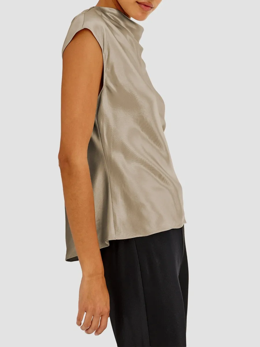 RAILS Women's Loretta Satin Cowlneck Blouse | Thumbnail 6 RAILS Women's Loretta Satin Cowlneck Blouse | Thumbnail 6