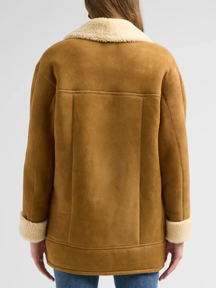 Nili Lotan Women's Noelle Shearling Coat | Thumbnail 3 Nili Lotan Women's Noelle Shearling Coat | Thumbnail 3