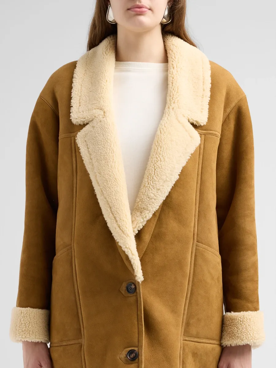 Nili Lotan Women's Noelle Shearling Coat | Thumbnail 5 Nili Lotan Women's Noelle Shearling Coat | Thumbnail 5