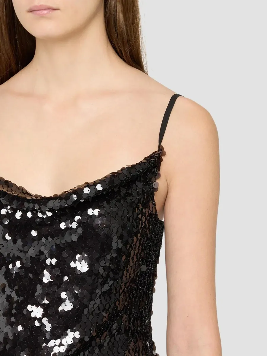 L'Agence Women's Calista Sequin Cowlneck Camisole | Thumbnail 5 L'Agence Women's Calista Sequin Cowlneck Camisole | Thumbnail 5