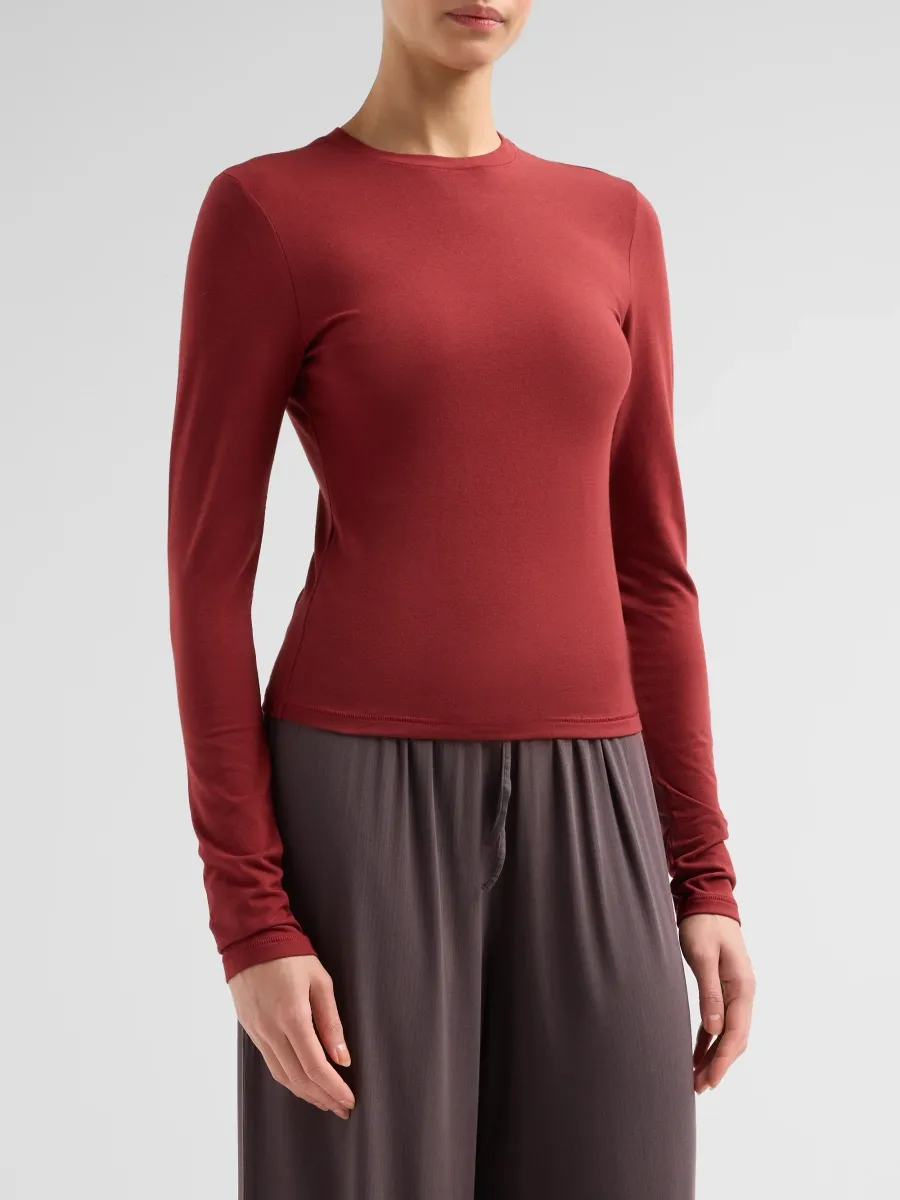 Skims Women's Long Sleeve T-Shirt | Thumbnail 4 Skims Women's Long Sleeve T-Shirt | Thumbnail 4