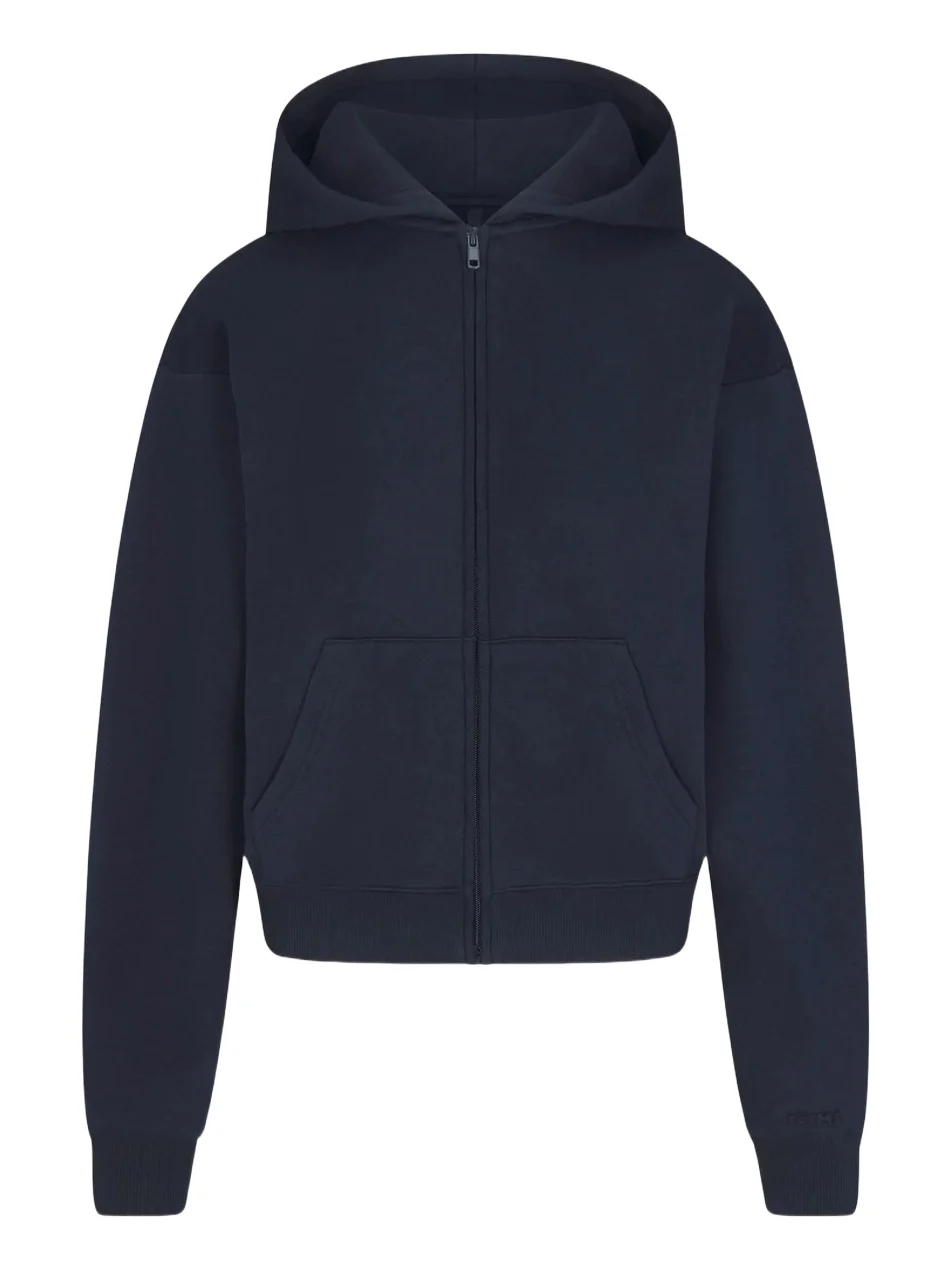 Skims Women's Cotton Fleece Zip-Up Hoodie