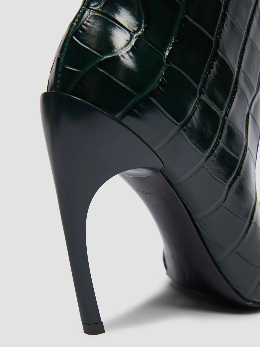 Roger Vivier Women's Choc 100MM Croc-Embossed Leather Ankle Boots | Thumbnail 6 Roger Vivier Women's Choc 100MM Croc-Embossed Leather Ankle Boots | Thumbnail 6