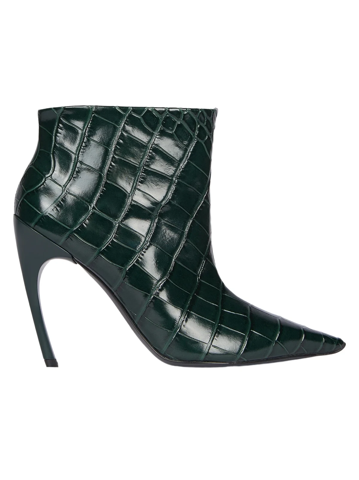 Women's Choc 100MM Croc-Embossed Leather Ankle Boots Women's Choc 100MM Croc-Embossed Leather Ankle Boots