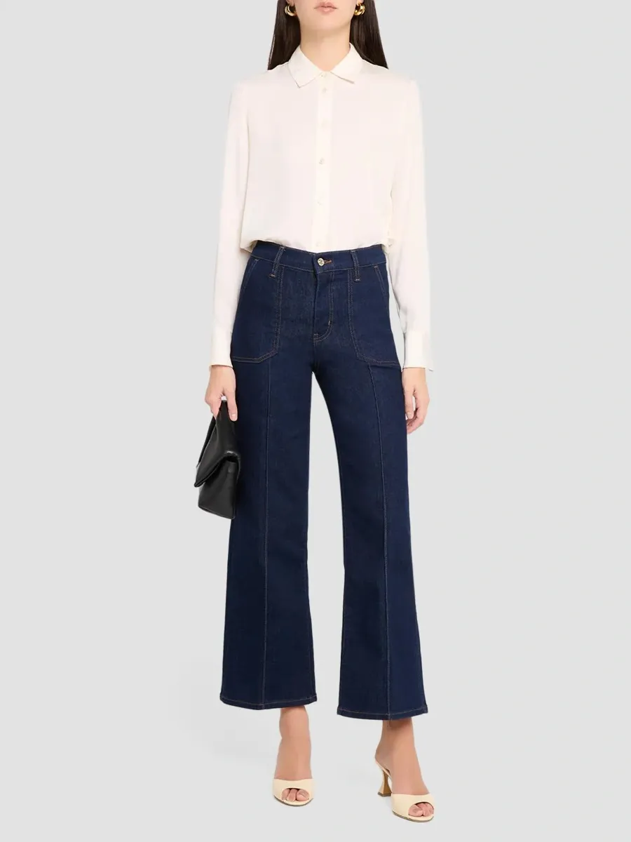 Frame Women's Le Pixie Slim Palazzo Pintuck Pocket Jeans | Thumbnail 2 Frame Women's Le Pixie Slim Palazzo Pintuck Pocket Jeans | Thumbnail 2