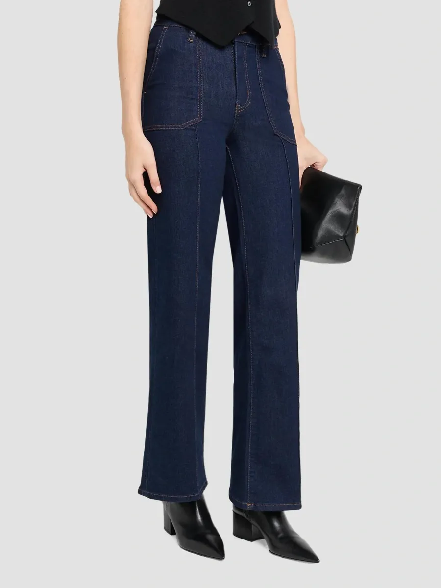 Frame Women's Le Slim Palazzo Pintuck Pocket Jeans | Thumbnail 4