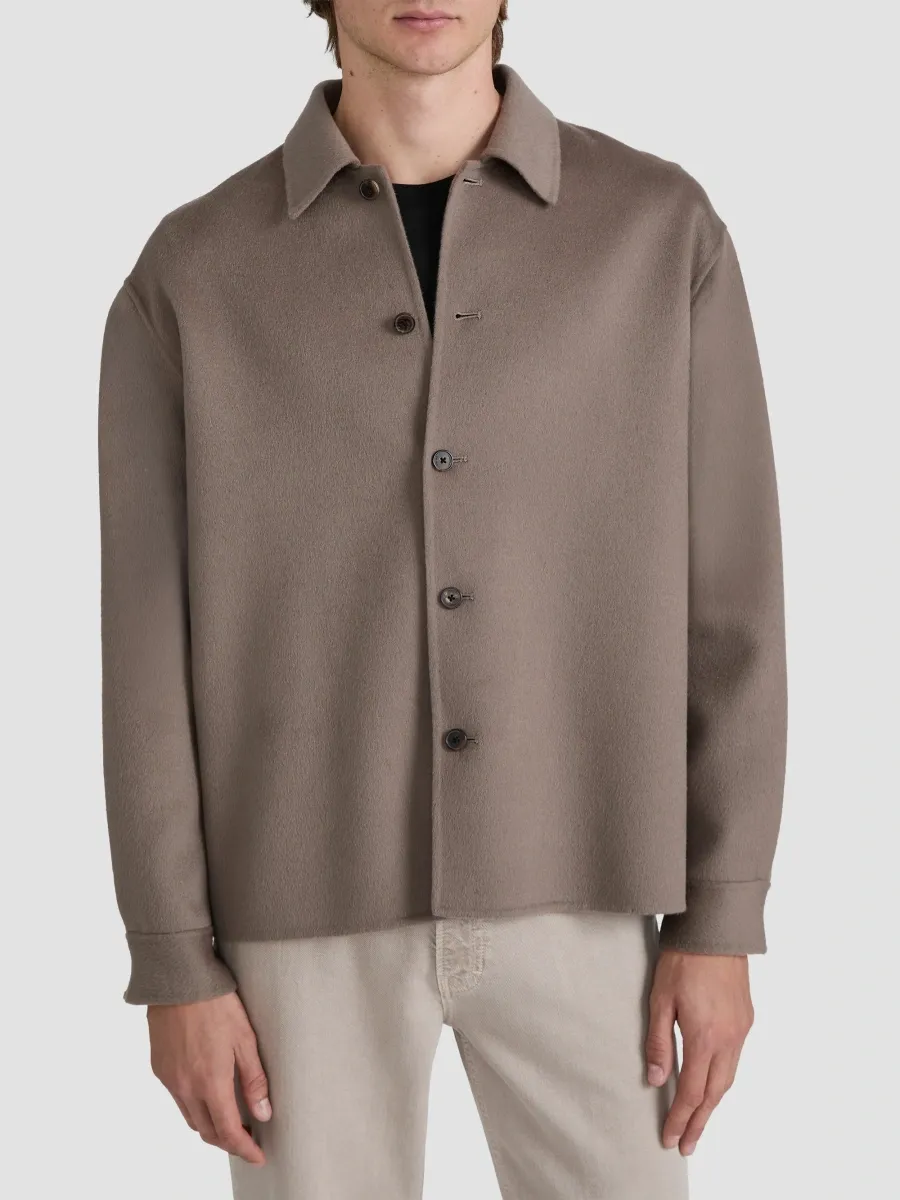 Frame Men's Double-Pocket Wool Overshirt | Thumbnail 4 Frame Men's Double-Pocket Wool Overshirt | Thumbnail 4
