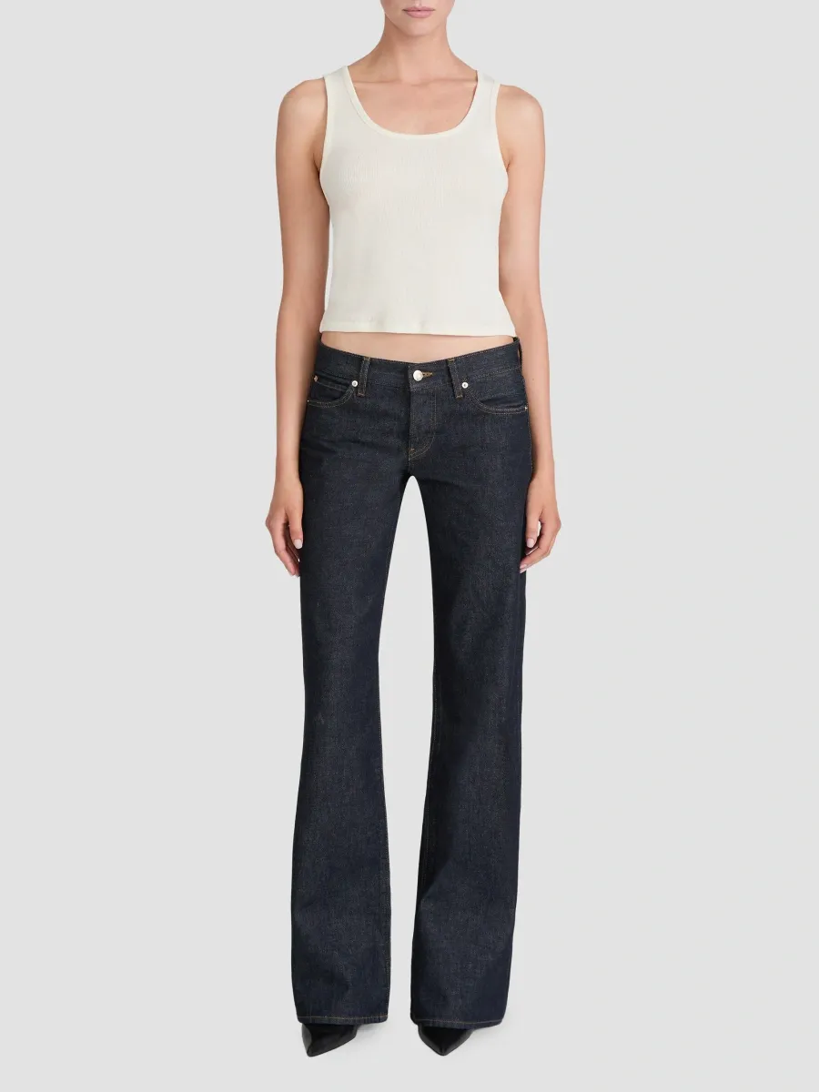 Frame Women's The Gray Low-Rise Flared-Leg Jeans | Thumbnail 2