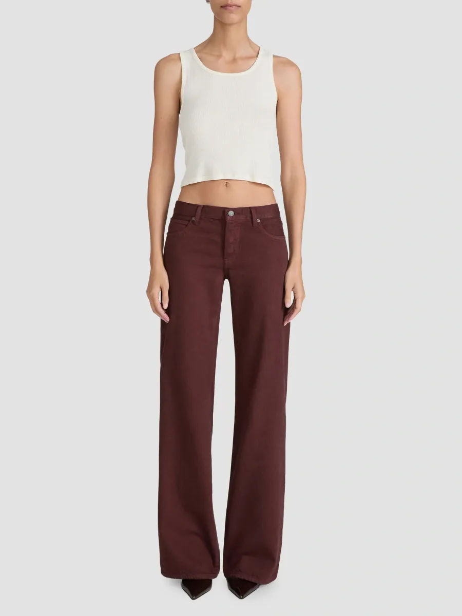 Frame Women's The Pixie Gray Low-Rise Wide-Leg Jeans | Thumbnail 2 Frame Women's The Pixie Gray Low-Rise Wide-Leg Jeans | Thumbnail 2