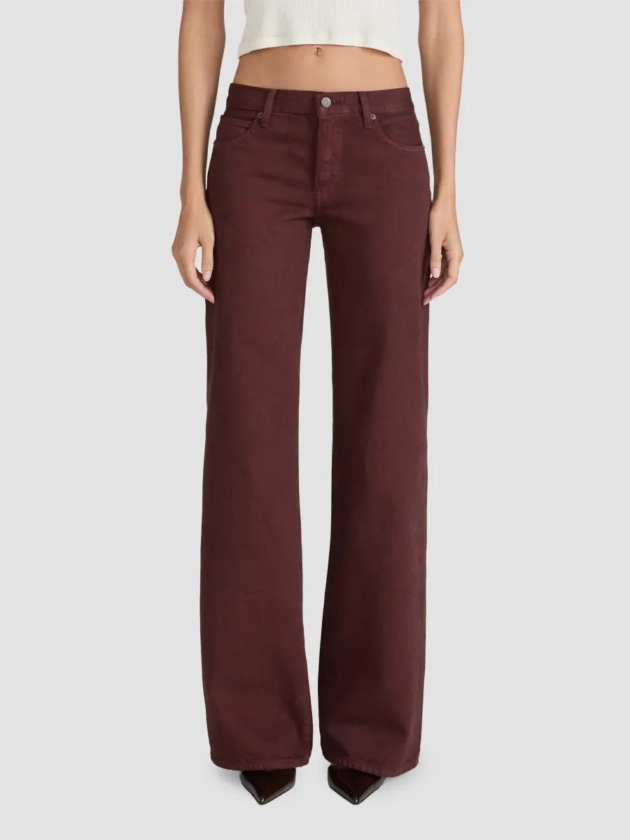 Frame Women's The Pixie Gray Low-Rise Wide-Leg Jeans | Thumbnail 4 Frame Women's The Pixie Gray Low-Rise Wide-Leg Jeans | Thumbnail 4
