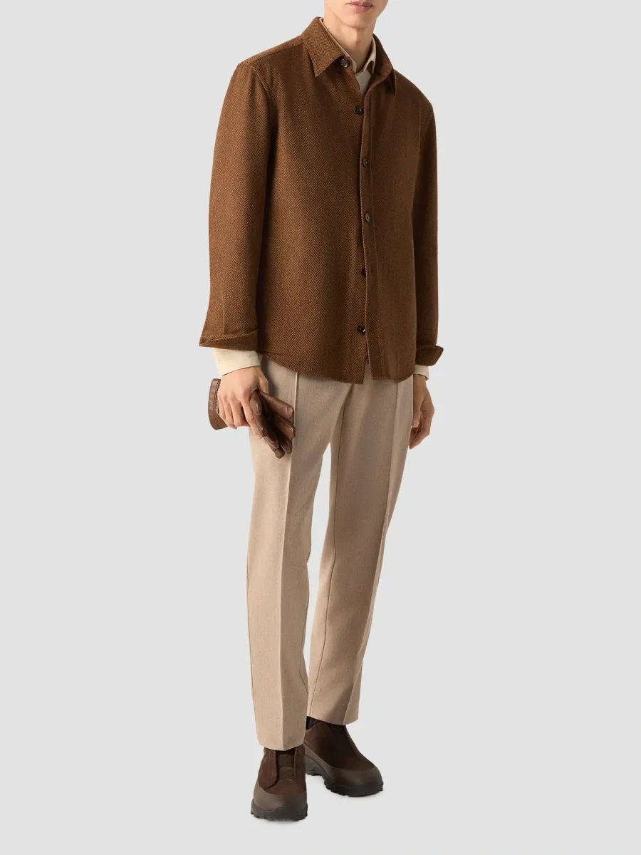 Zegna Men's Oasi Cashmere Overshirt | Thumbnail 6 Zegna Men's Oasi Cashmere Overshirt | Thumbnail 6