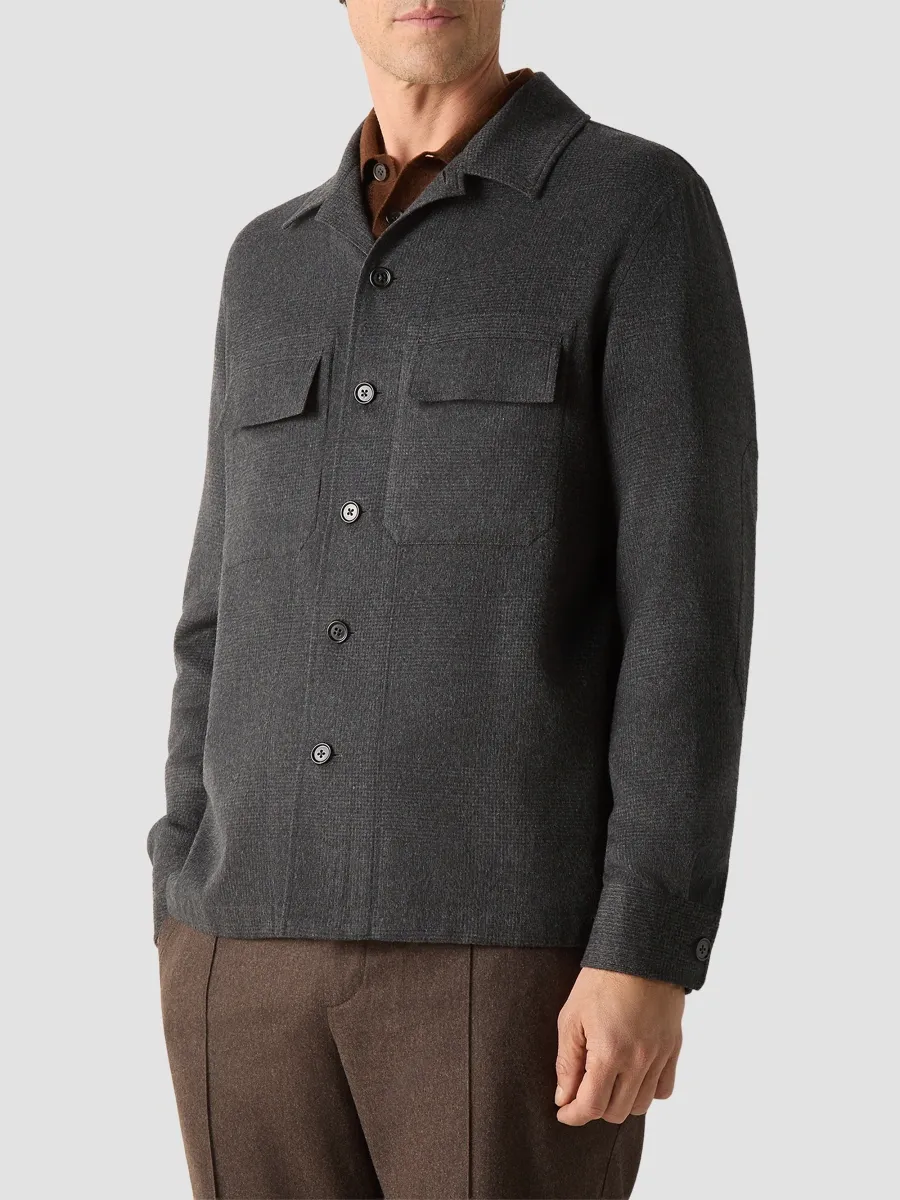 Zegna Men's Oasi Cashmere Overshirt | Thumbnail 2 Zegna Men's Oasi Cashmere Overshirt | Thumbnail 2