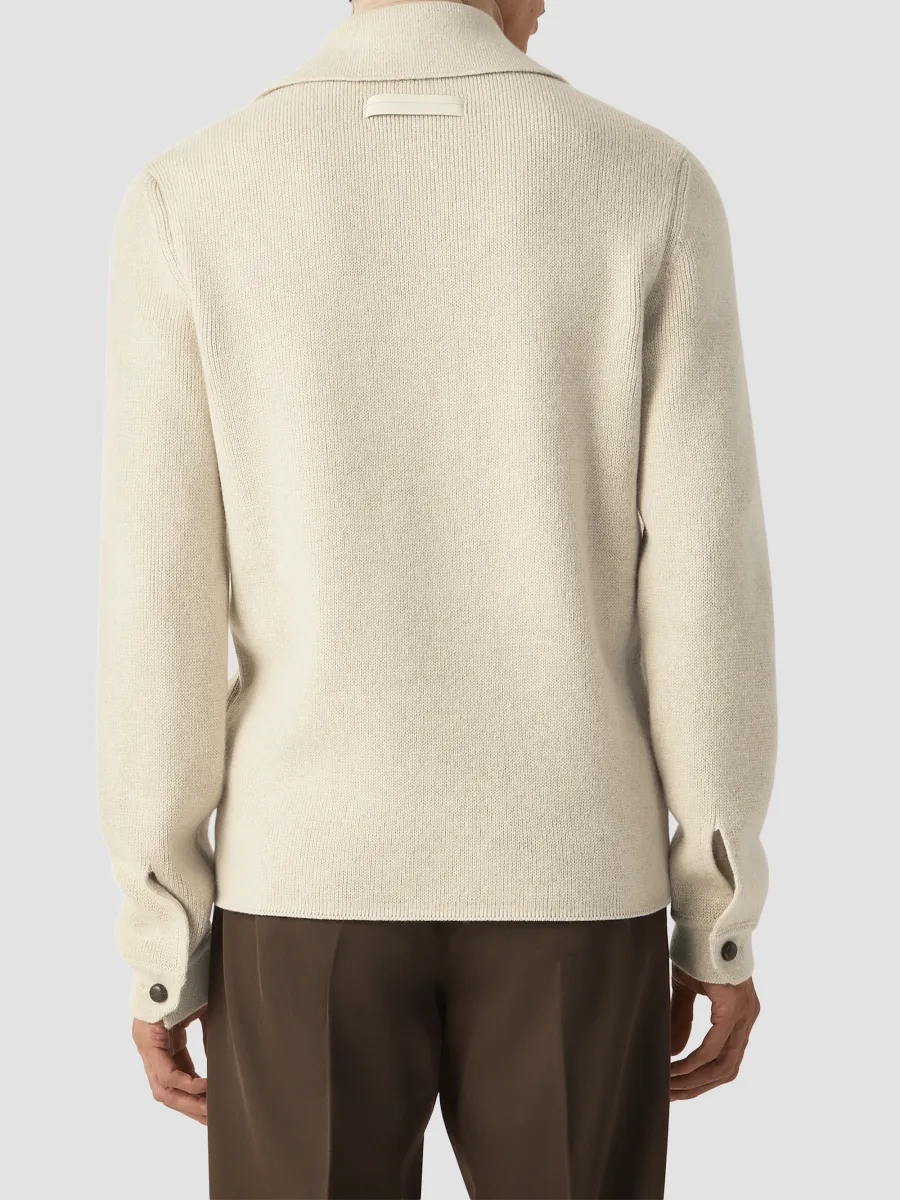 Zegna Men's Oasi Cashmere Polo Shirt | Thumbnail 4