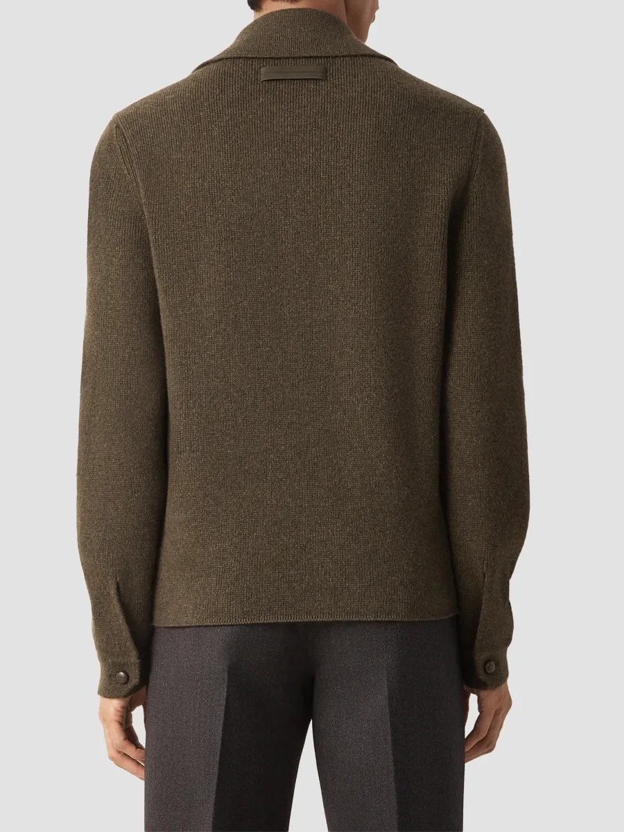 Zegna Men's Oasi Cashmere Polo Shirt | Thumbnail 4