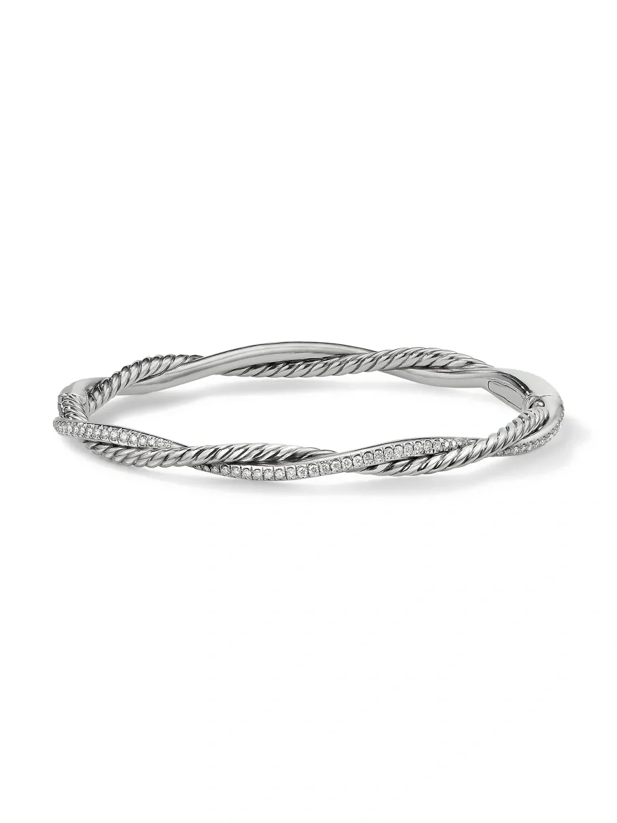 David Yurman Women's Petite Infinity Bracelet With Diamonds | Thumbnail 2 David Yurman Women's Petite Infinity Bracelet With Diamonds | Thumbnail 2