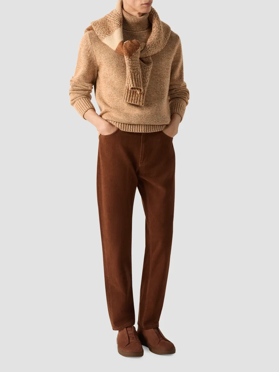 Zegna Men's Oasi Cashmere Turtleneck Sweater | Thumbnail 2 Zegna Men's Oasi Cashmere Turtleneck Sweater | Thumbnail 2