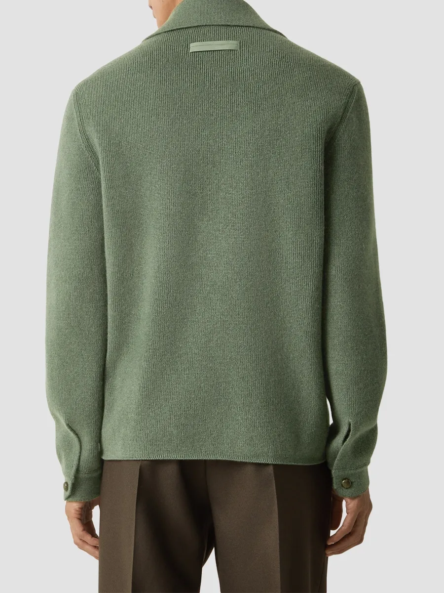 Zegna Men's Oasi Cashmere Polo Shirt | Thumbnail 3